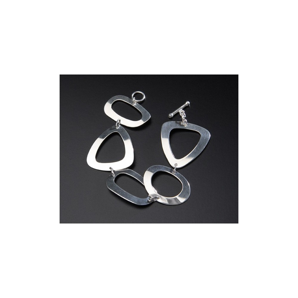 Pulsera de plata 5 piezas