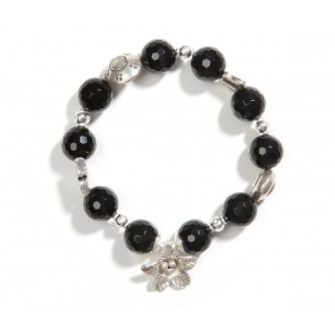 Pulsera de bolas de ónix