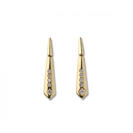 Pendientes de oro blanco