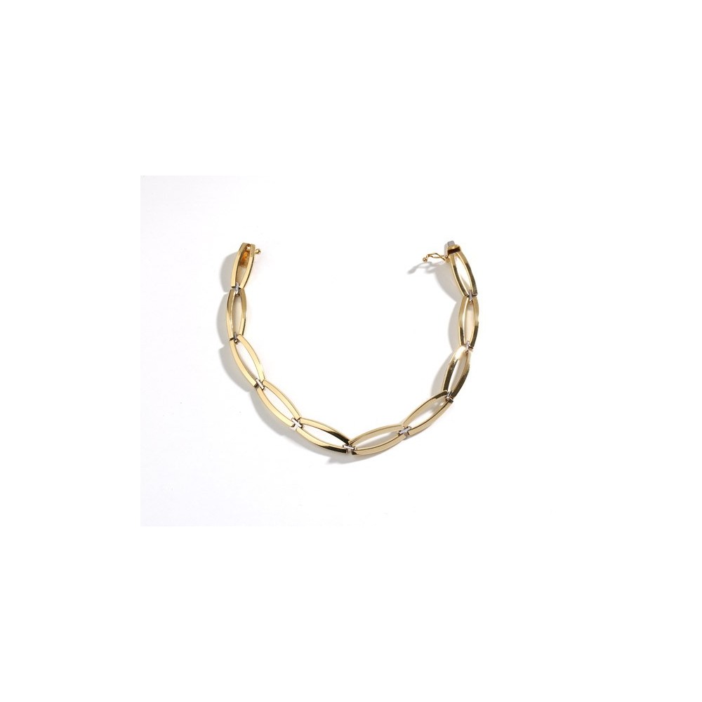 Pulsera de oro dos piezas