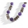 Collar de cuarzo fumé y amatista