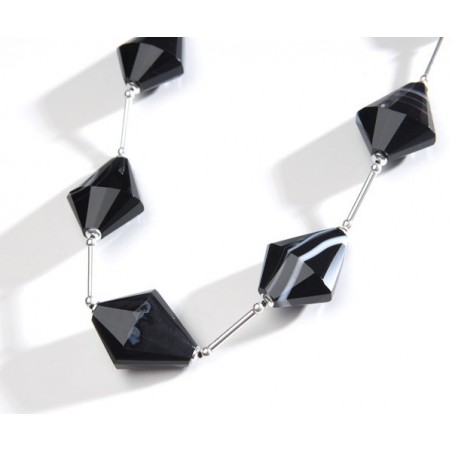 Collar de onix y plata