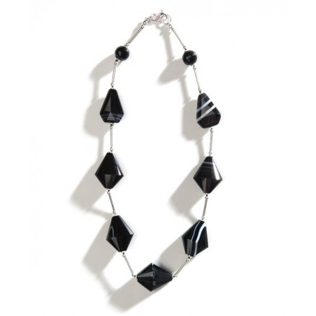 Collar de onix y plata