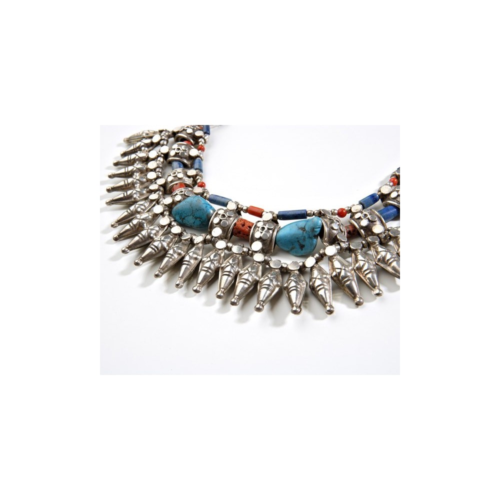 Gargantilla de plata Étnica