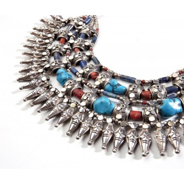 Gargantilla de plata Étnica