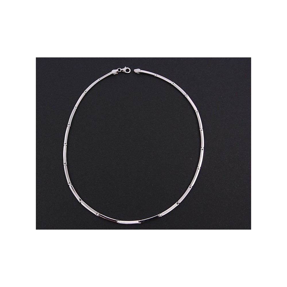 Collar plata brillo y mate