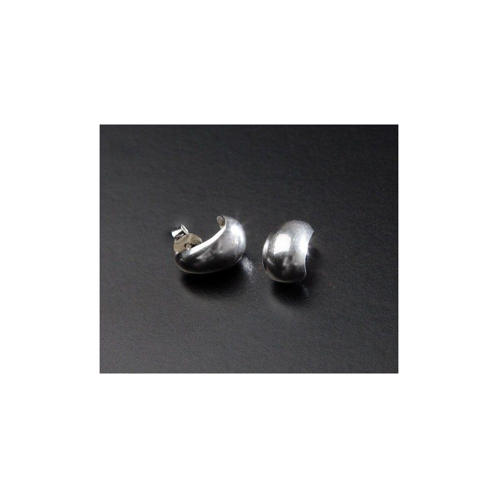 Pendientes de plata forma de gota