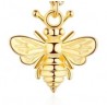 Colgante abeja plata dorada