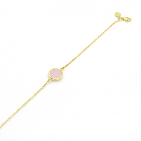 Pulsera cuarzo rosa